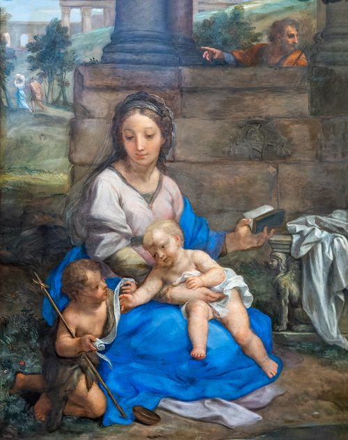 Maria mit Jesuskind und Johannesknaben. 